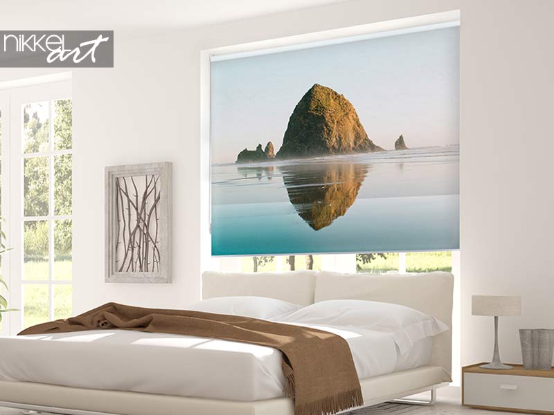 Printed roller blinds Cannon Beach